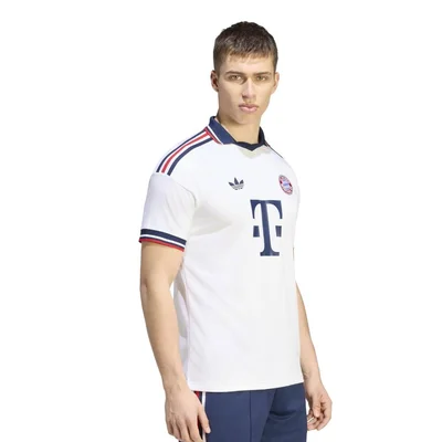 Bayern Munchen uitshirt 2026/2027 wit retro polokraag