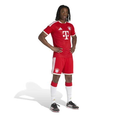 Bayern Munchen thuistenue 2026/2027 rood pinstripes goud