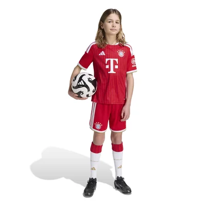 Bayern Munchen kindertenue thuis 2026/2027 rood pinstripes
